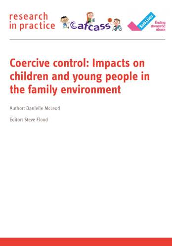 Coercive control Impacts on children and young people Research in
